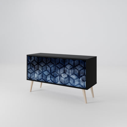 CUBIC MIST Kompakt TV-bänk med 2 dörrar