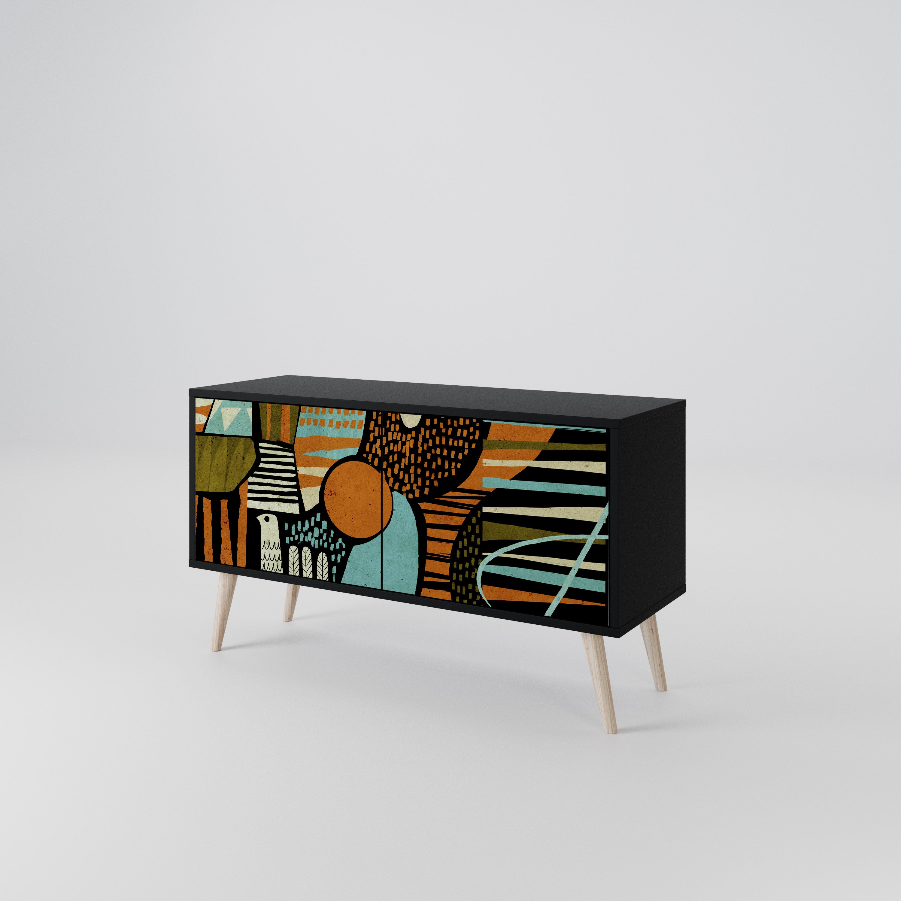 GEODE GLIMMER Compact 2-Door TV Cabinet