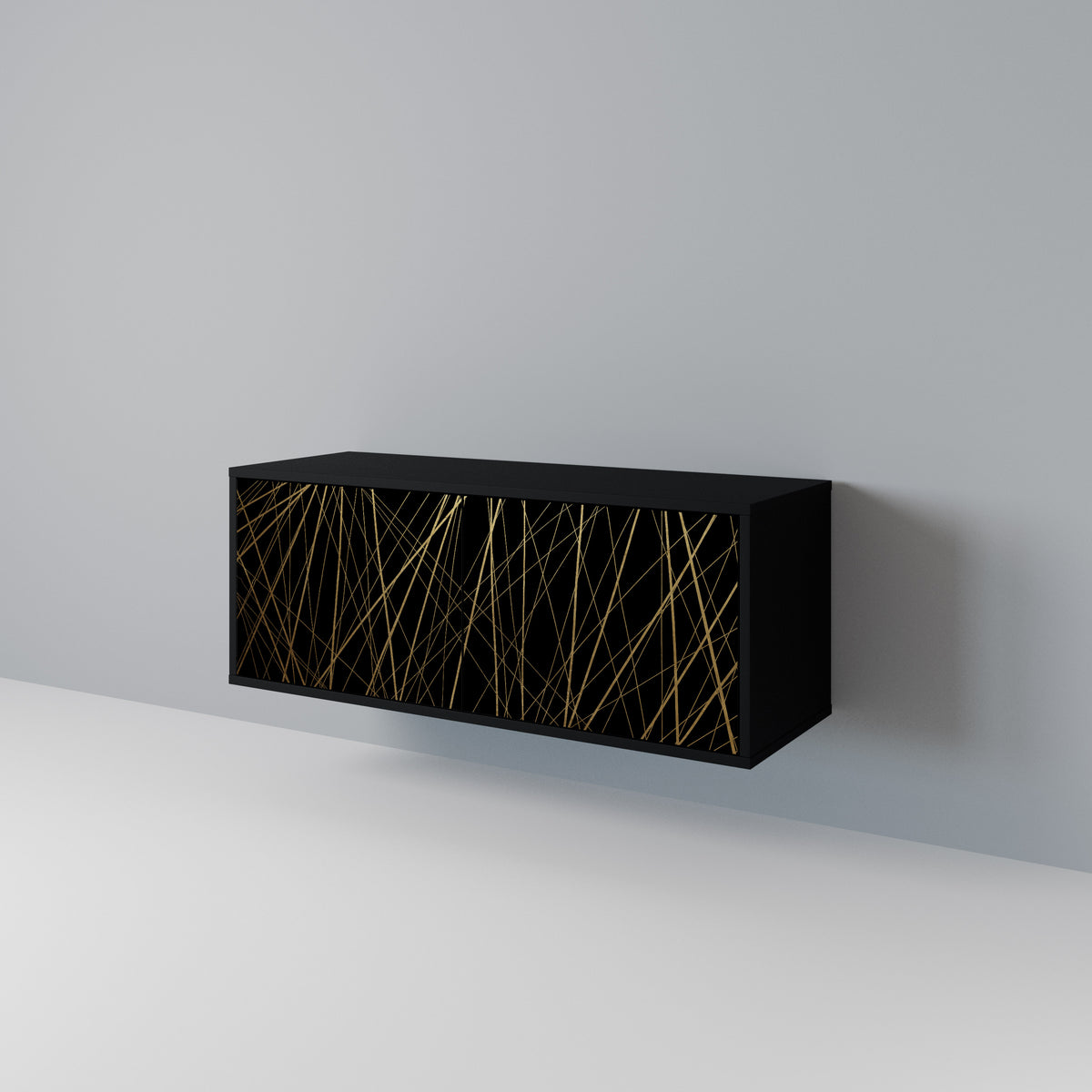 BRIGHT MESH Kompakt TV-bänk med 2 dörrar