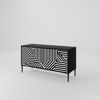 ILLUSIONARY LATTICE Kompakt TV-bänk med 2 dörrar