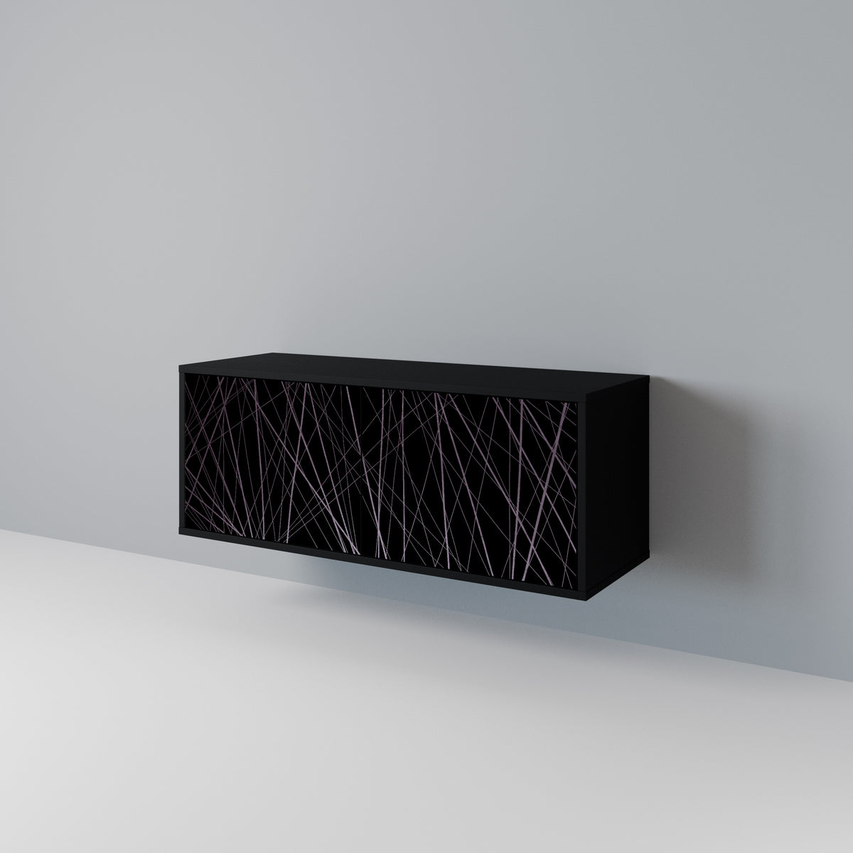 SHIMMER SPIDERGRAM Kompakt TV-bänk med 2 dörrar