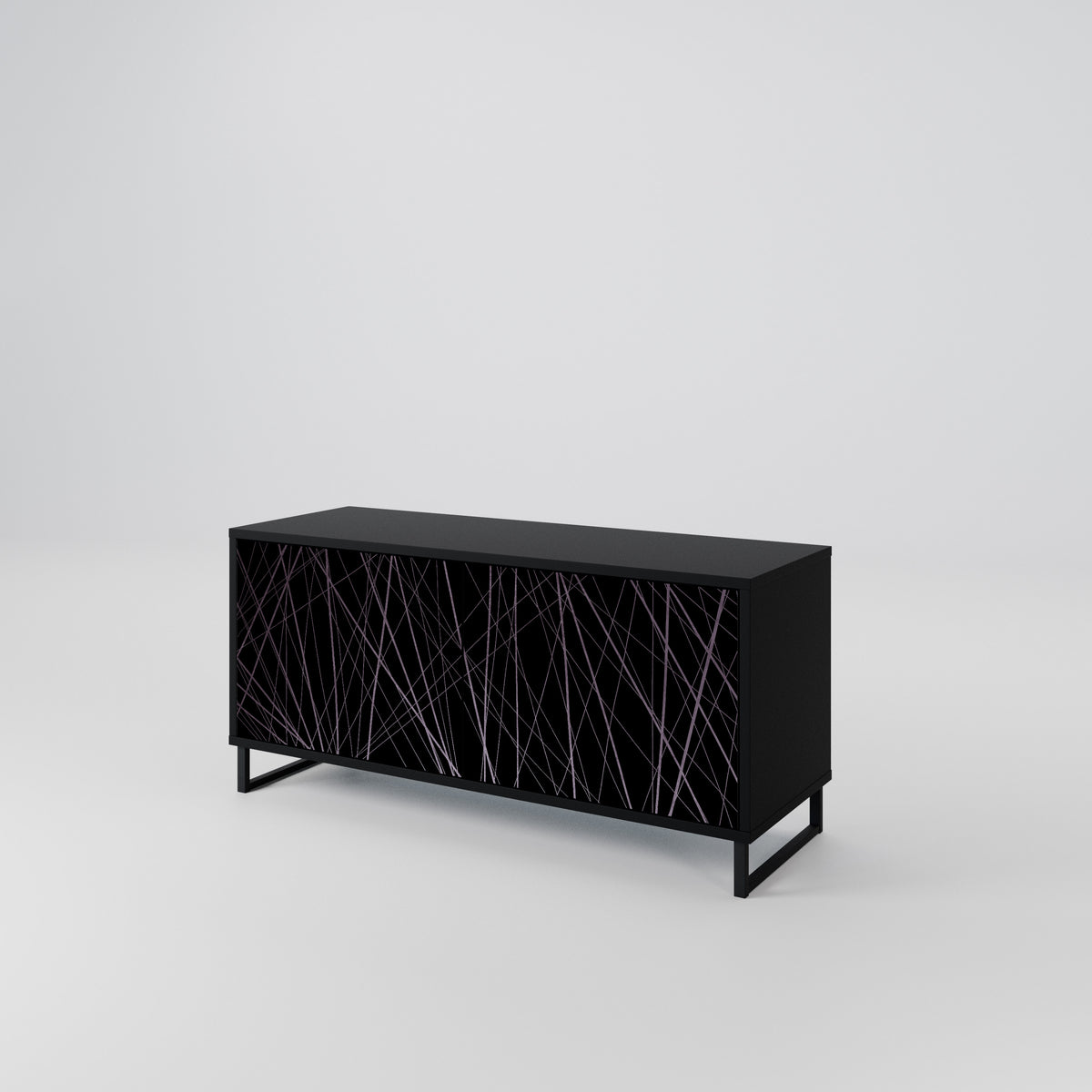 SHIMMER SPIDERGRAM Kompakt TV-bänk med 2 dörrar