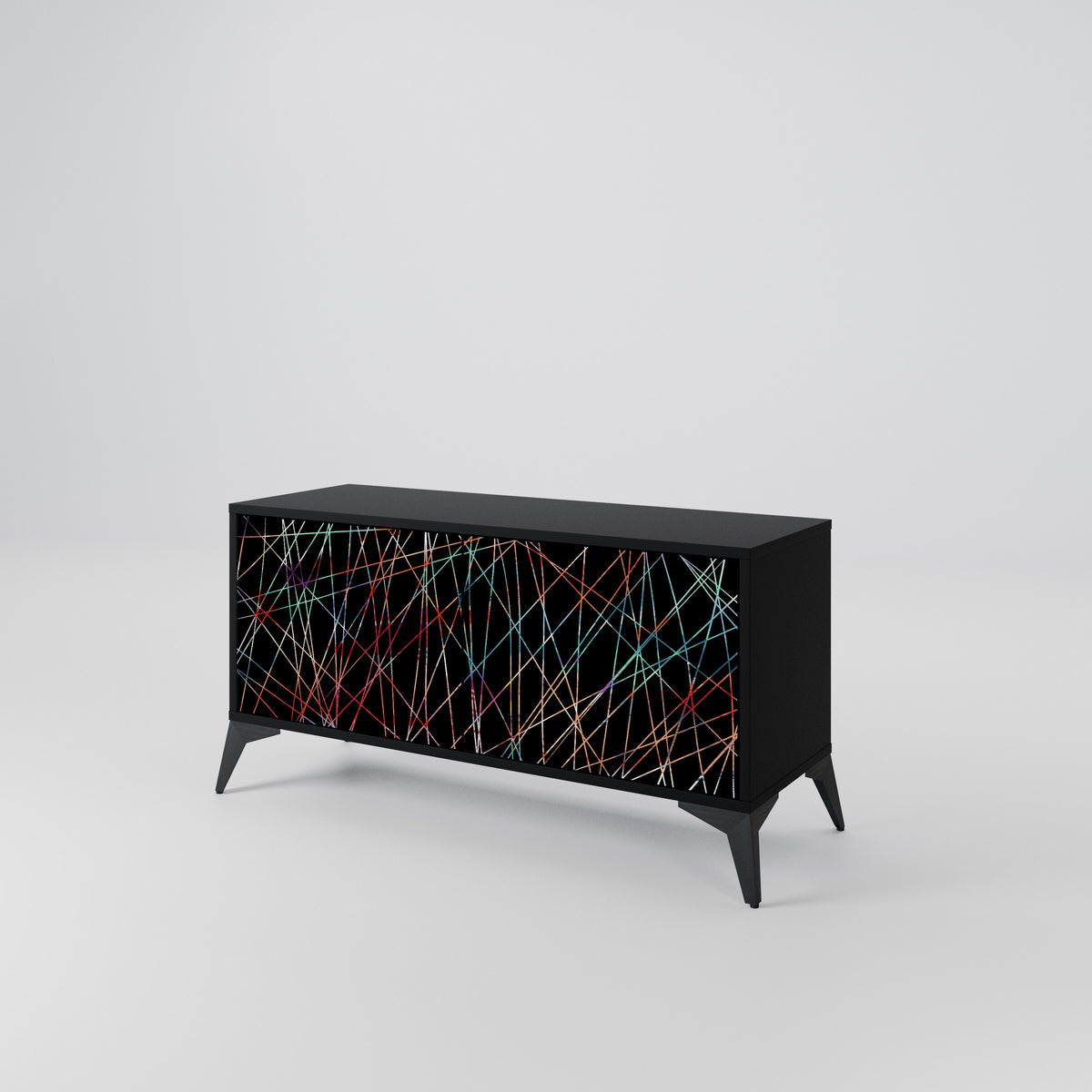 LUMINOUS SNARE Kompakt TV-bänk med 2 dörrar