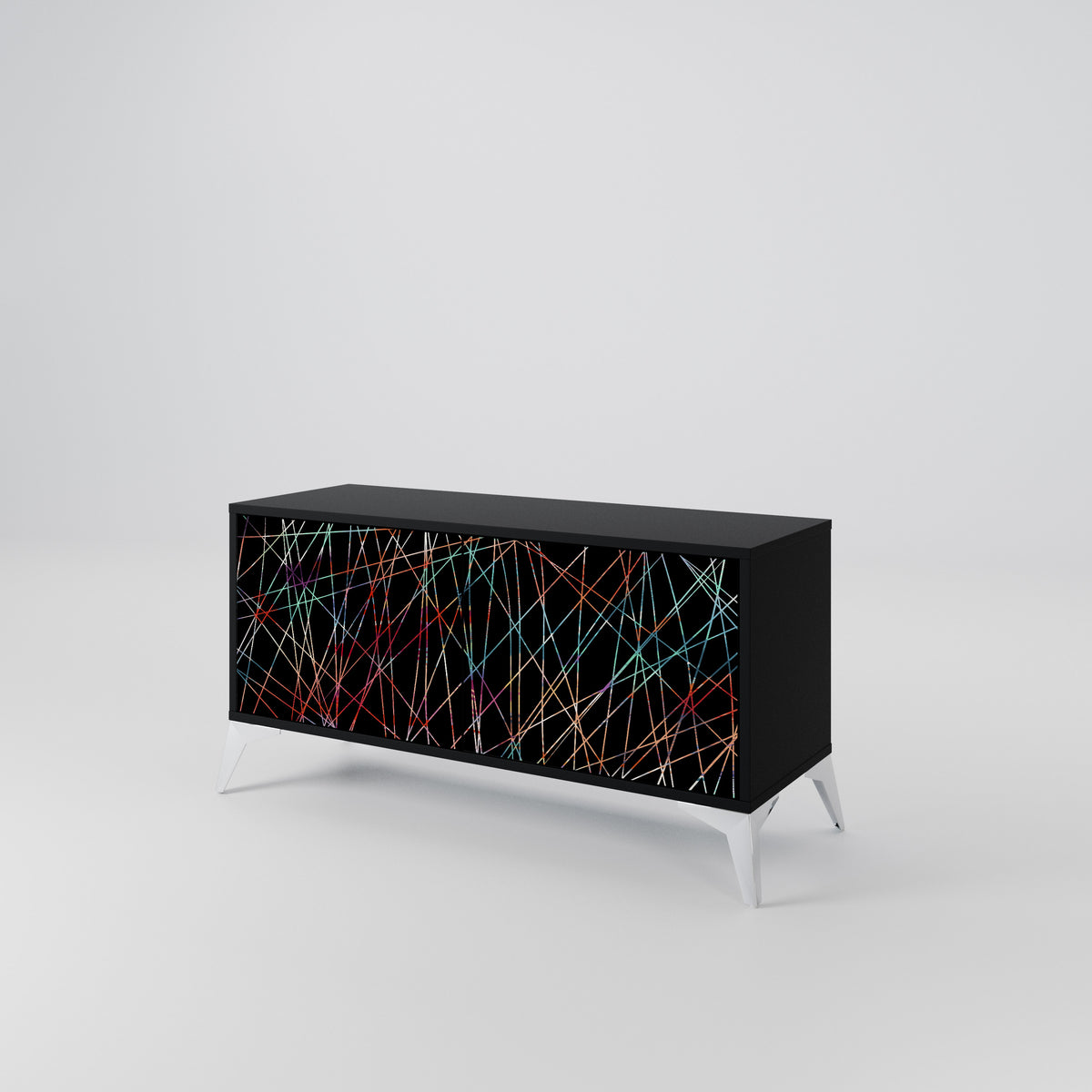 LUMINOUS SNARE Kompakt TV-bänk med 2 dörrar