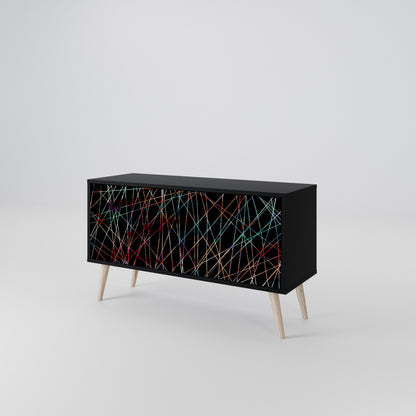 LUMINOUS SNARE Kompakt TV-bänk med 2 dörrar