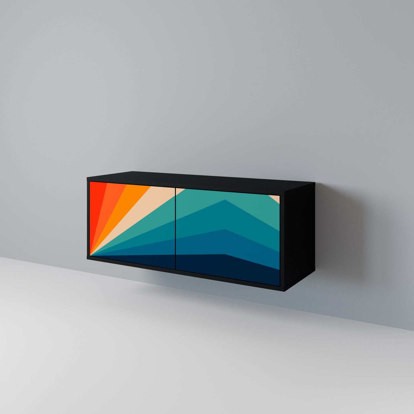 PRISM CONCUSSION Kompakt TV-bänk med 2 dörrar