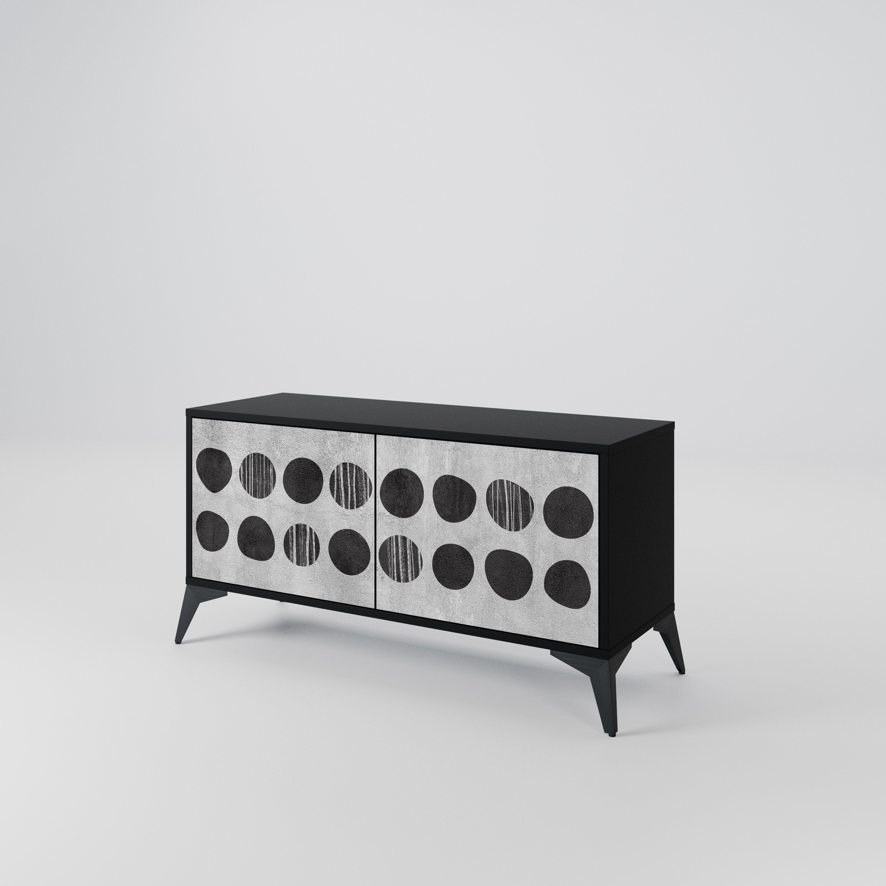 GHOSTLY GRADIENTS Compact 2-Door TV Cabinet