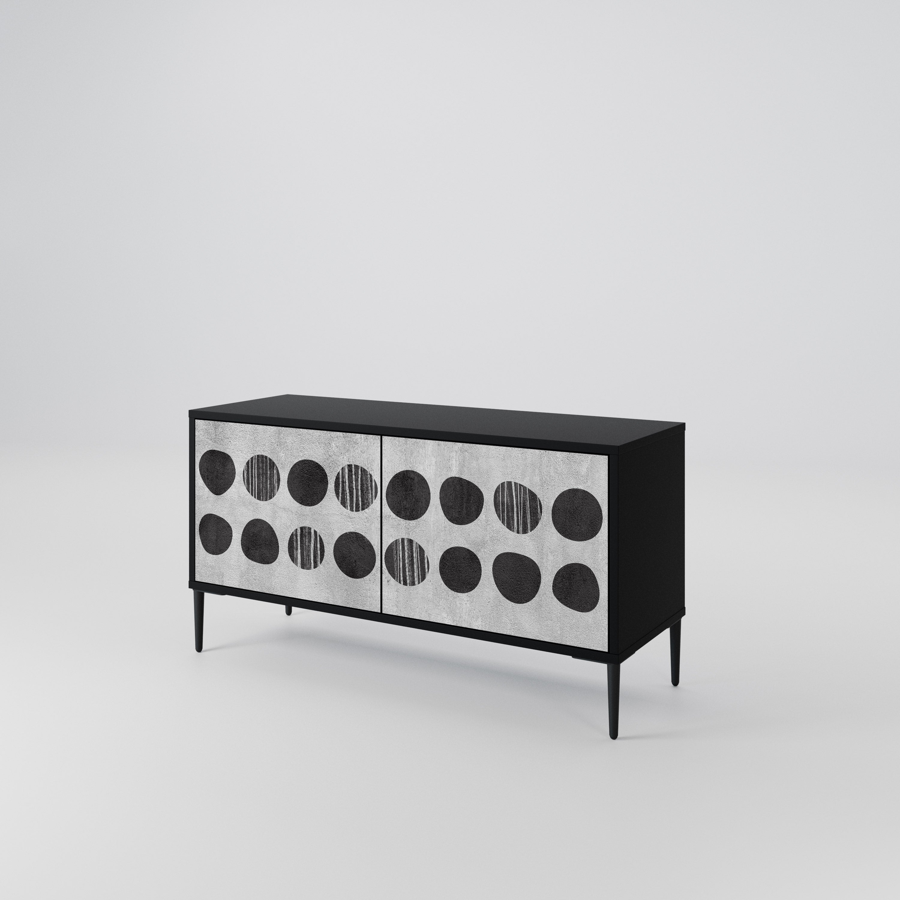 GHOSTLY GRADIENTS Compact 2-Door TV Cabinet