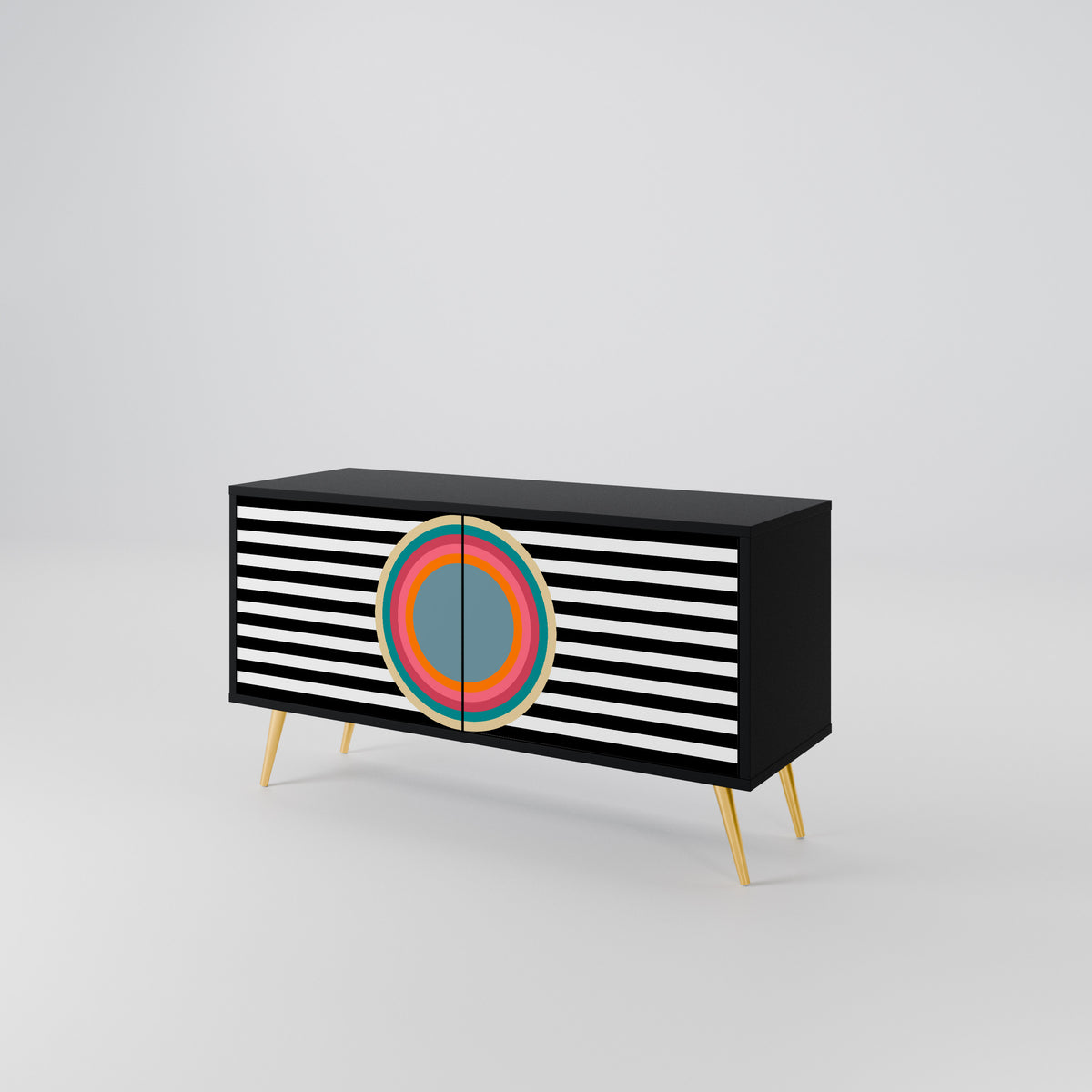 SPECTRA SHOWCASE Kompakt TV-bänk med 2 dörrar