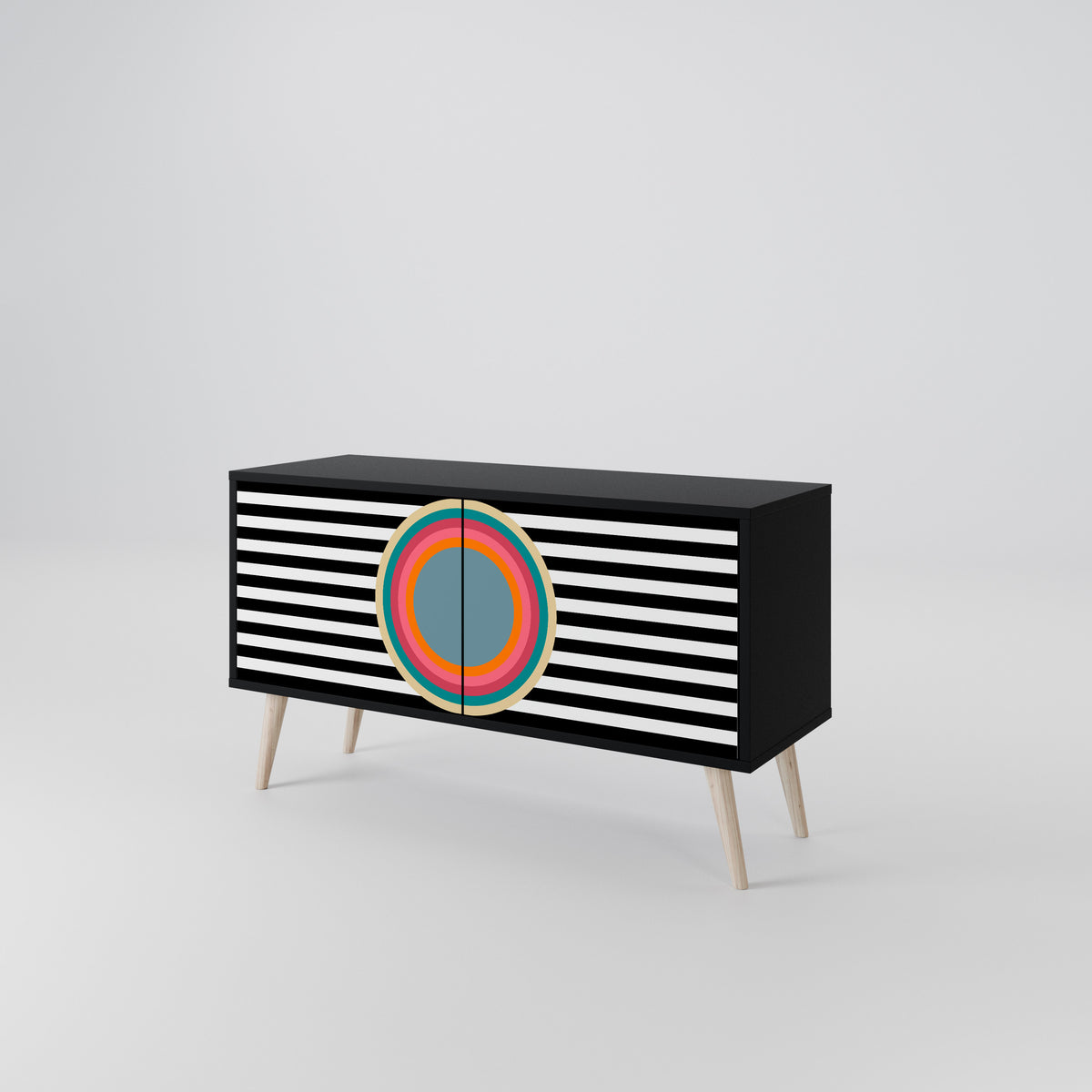 SPECTRA SHOWCASE Kompakt TV-bänk med 2 dörrar
