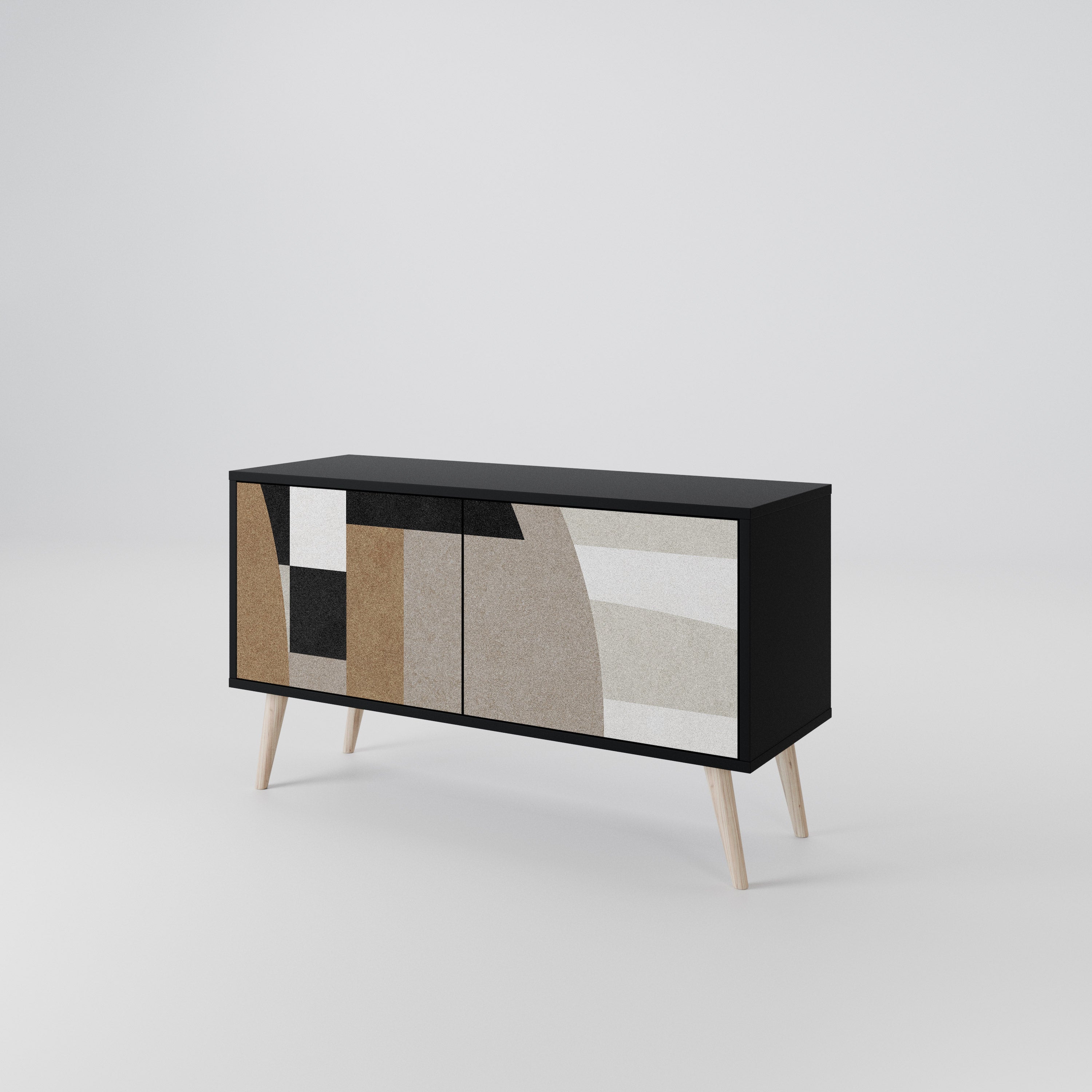 DELICATE MEMENTO Compact 2-Door TV Cabinet