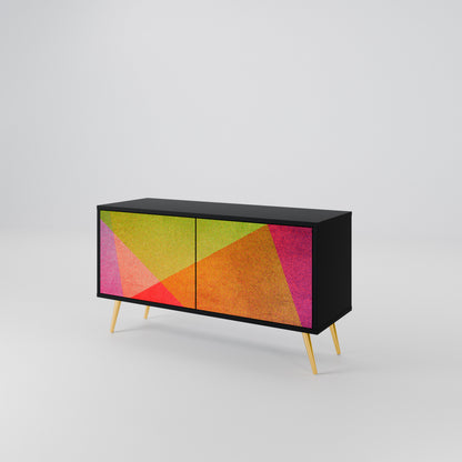 VIVID GEOMETRY Kompakt TV-bänk med 2 dörrar