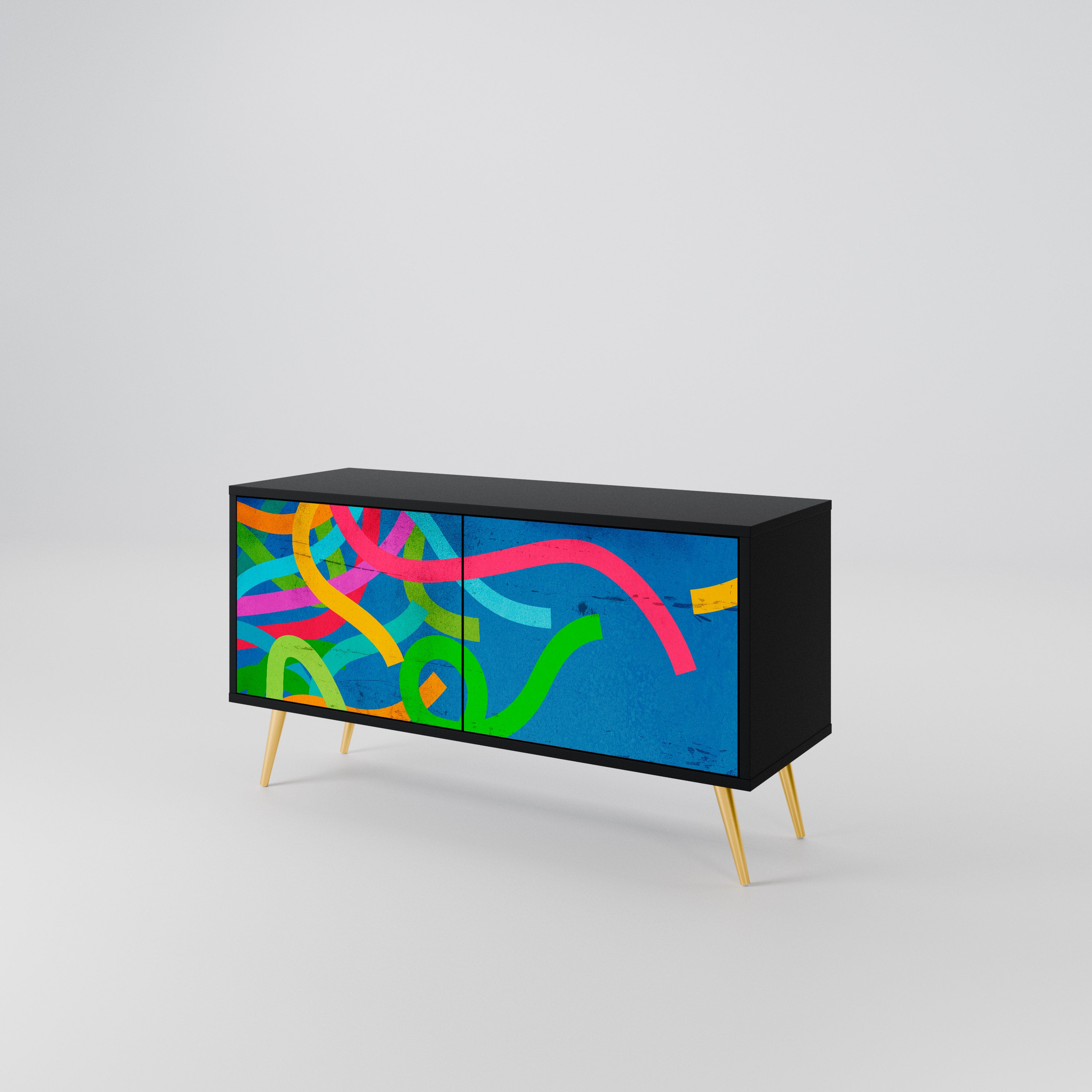 STREAMER TANGLE Compact 2-Door TV Cabinet