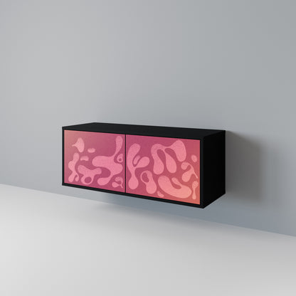 IRREGULAR PINK Kompakt TV-bänk med 2 dörrar
