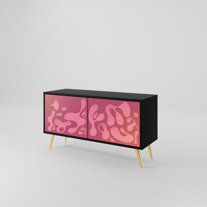 IRREGULAR PINK Kompakt TV-bänk med 2 dörrar