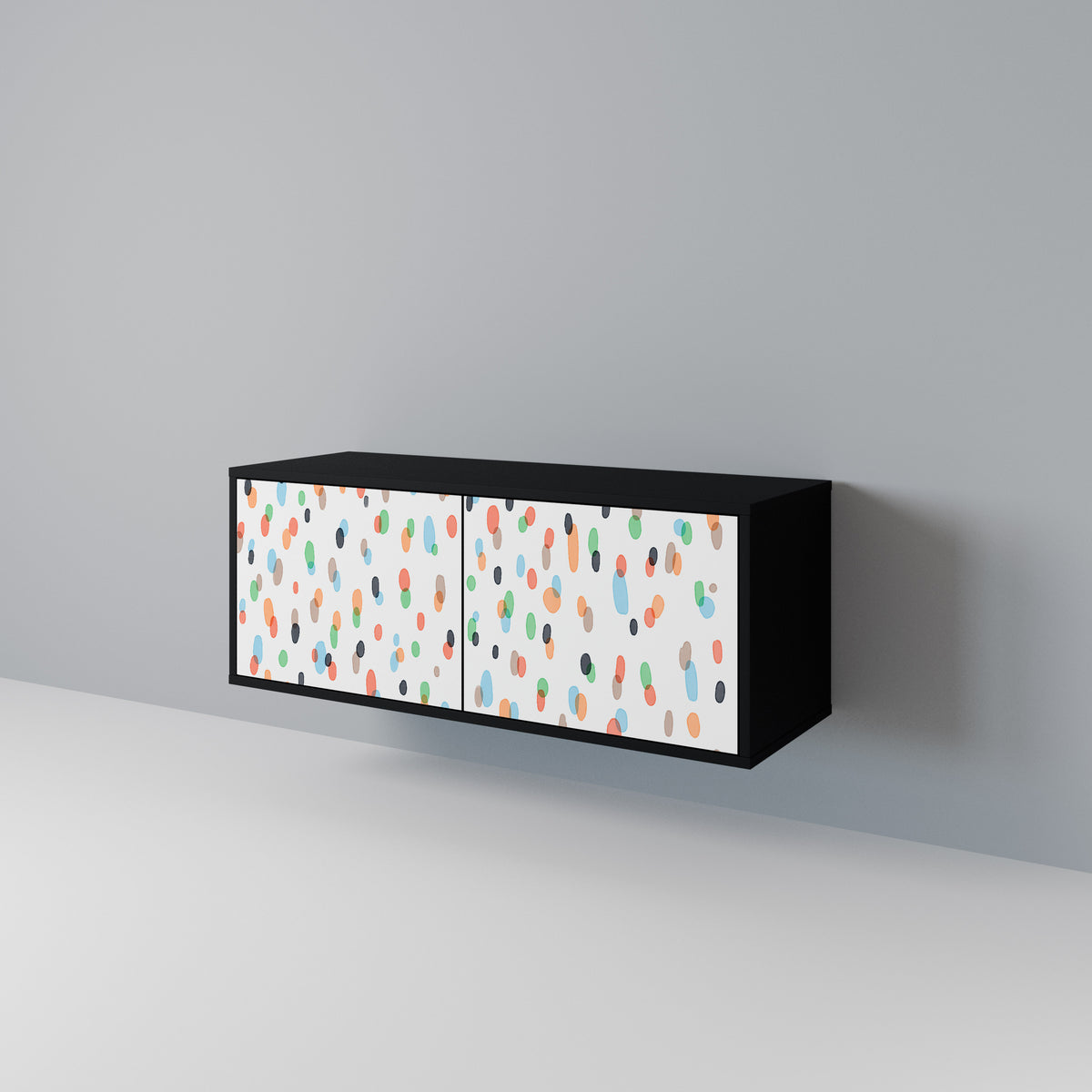 ENERGETIC SPOTS Kompakt TV-bänk med 2 dörrar