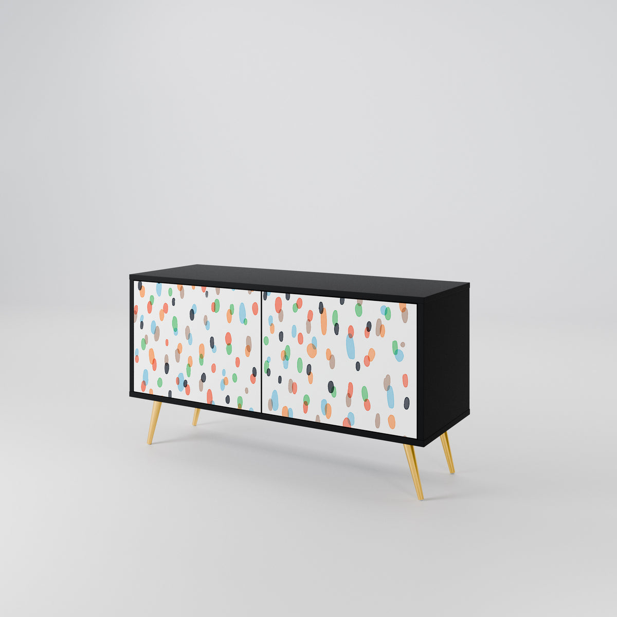 ENERGETIC SPOTS Kompakt TV-bänk med 2 dörrar