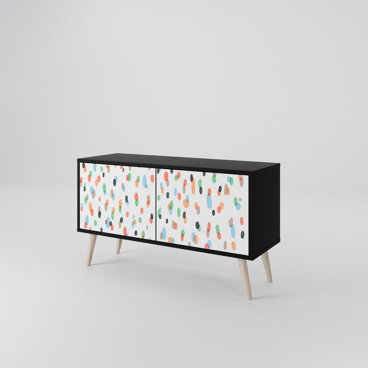 ENERGETIC SPOTS Kompakt TV-bänk med 2 dörrar