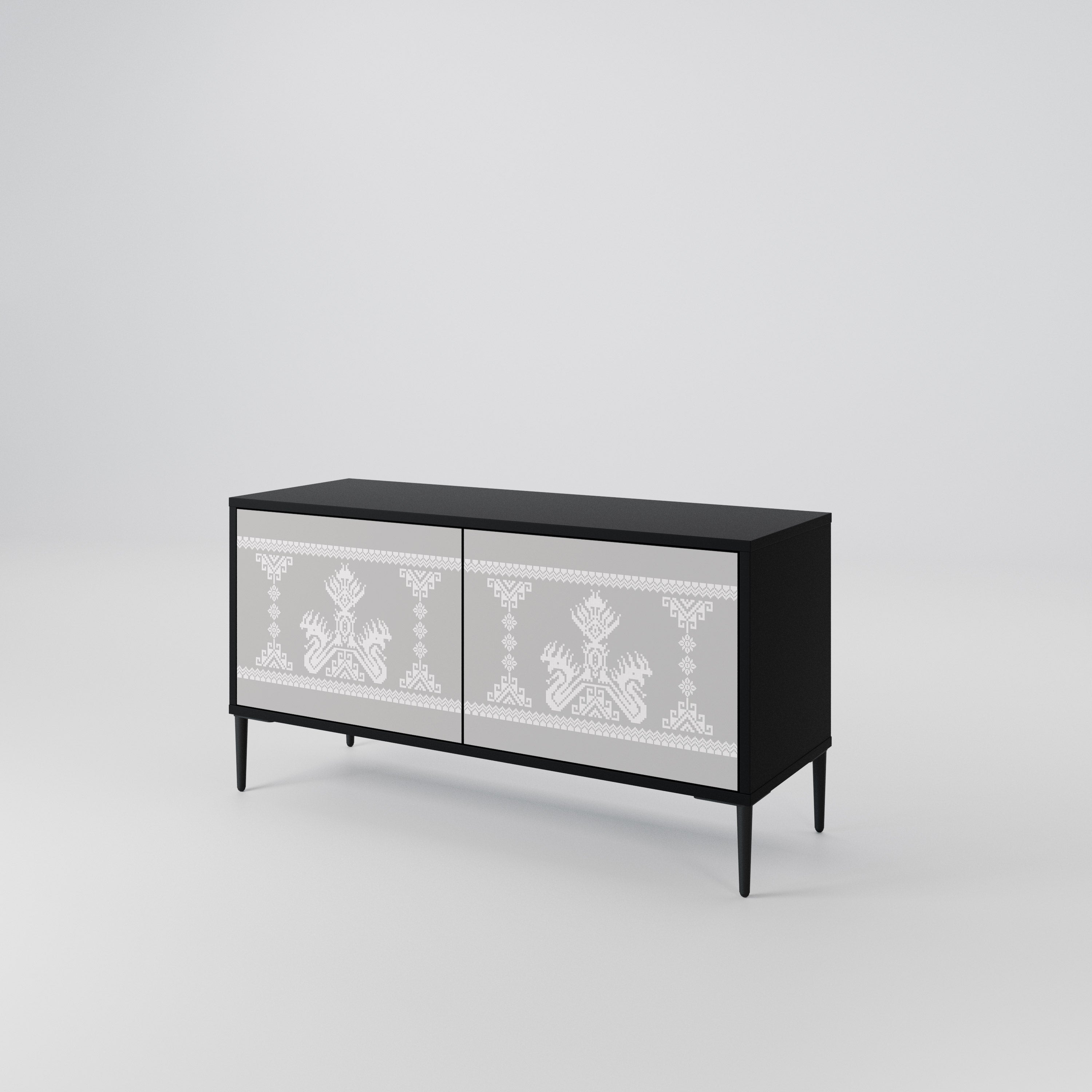 THAI GRAY Compact 2-Door TV Cabinet