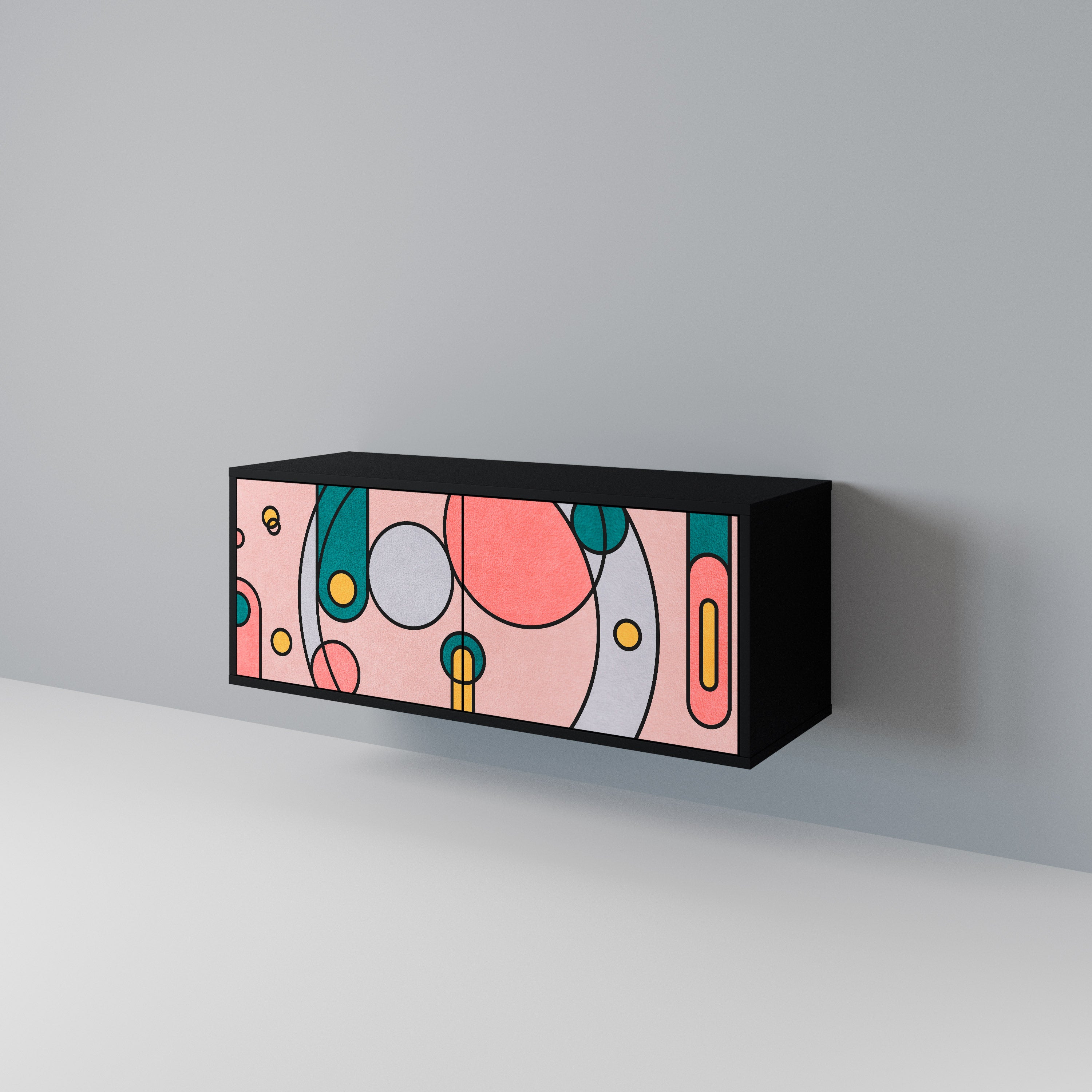 GOSSAMER ECHOES Kompakt TV-bänk med 2 dörrar