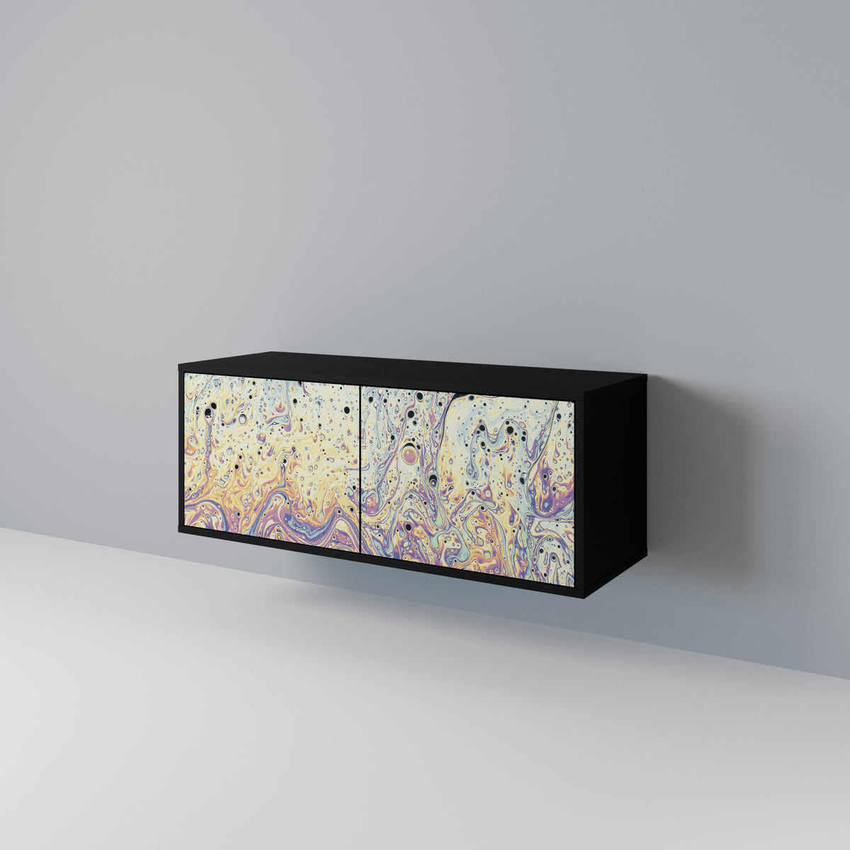 MOSAIC OF COLORS Kompakt TV-bänk med 2 dörrar