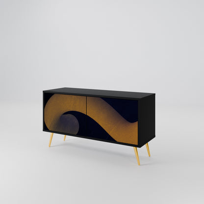 HOLLOW TIME Kompakt TV-bänk med 2 dörrar