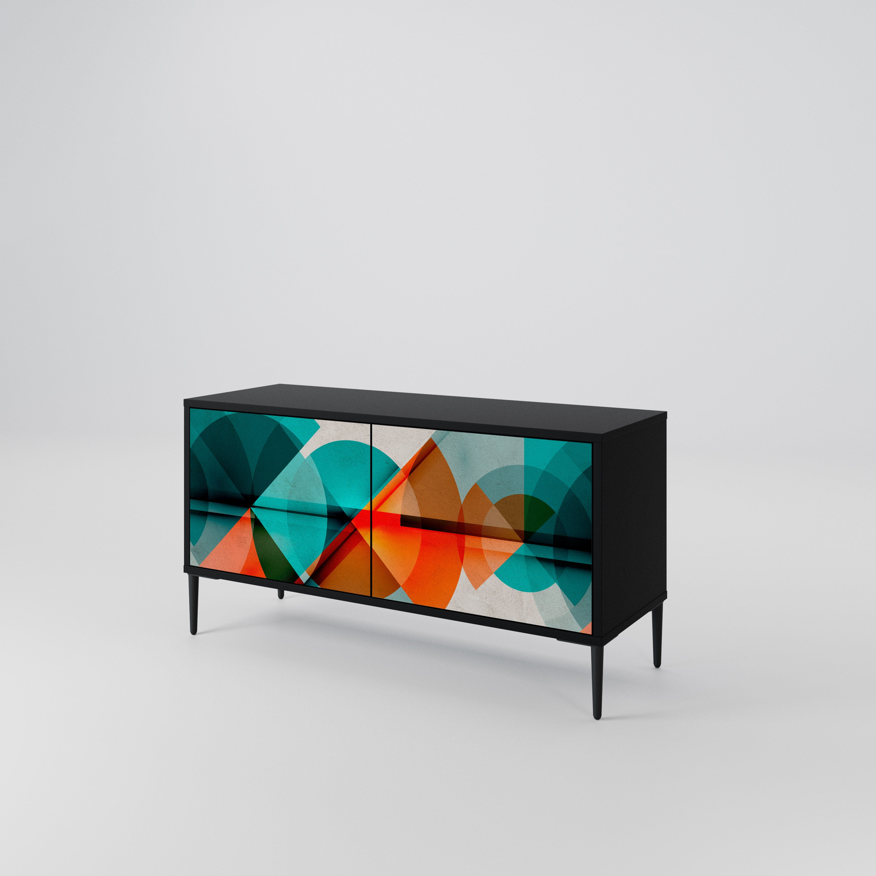 CIRCULAR RHAPSODY Compact 2-Door TV Cabinet