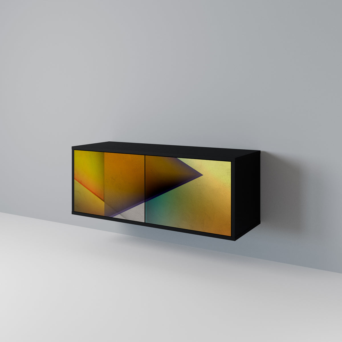 PIERCING SHARPNESS Kompakt TV-bänk med 2 dörrar