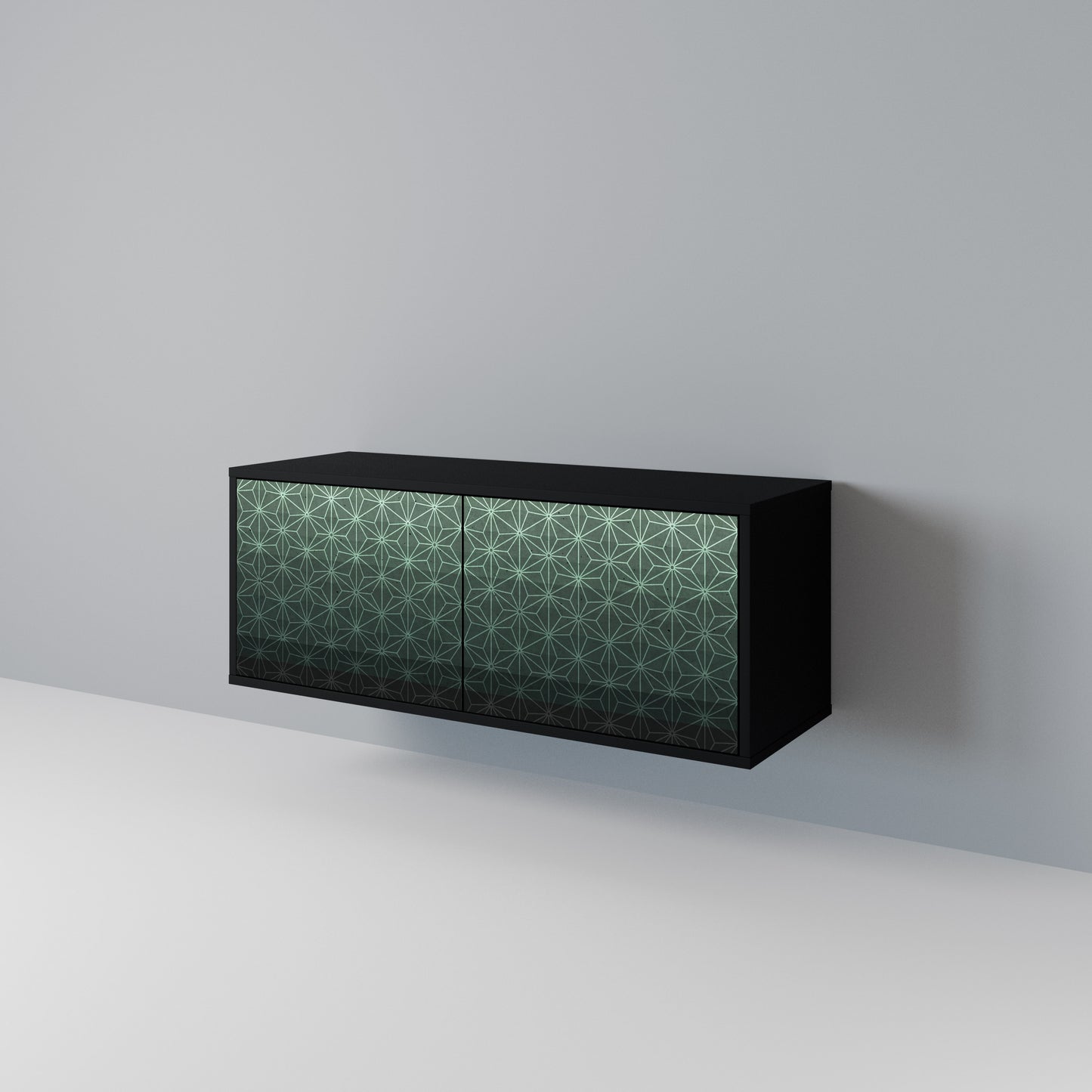 ORNAMENTAL GLIMMER Kompakt TV-bänk med 2 dörrar