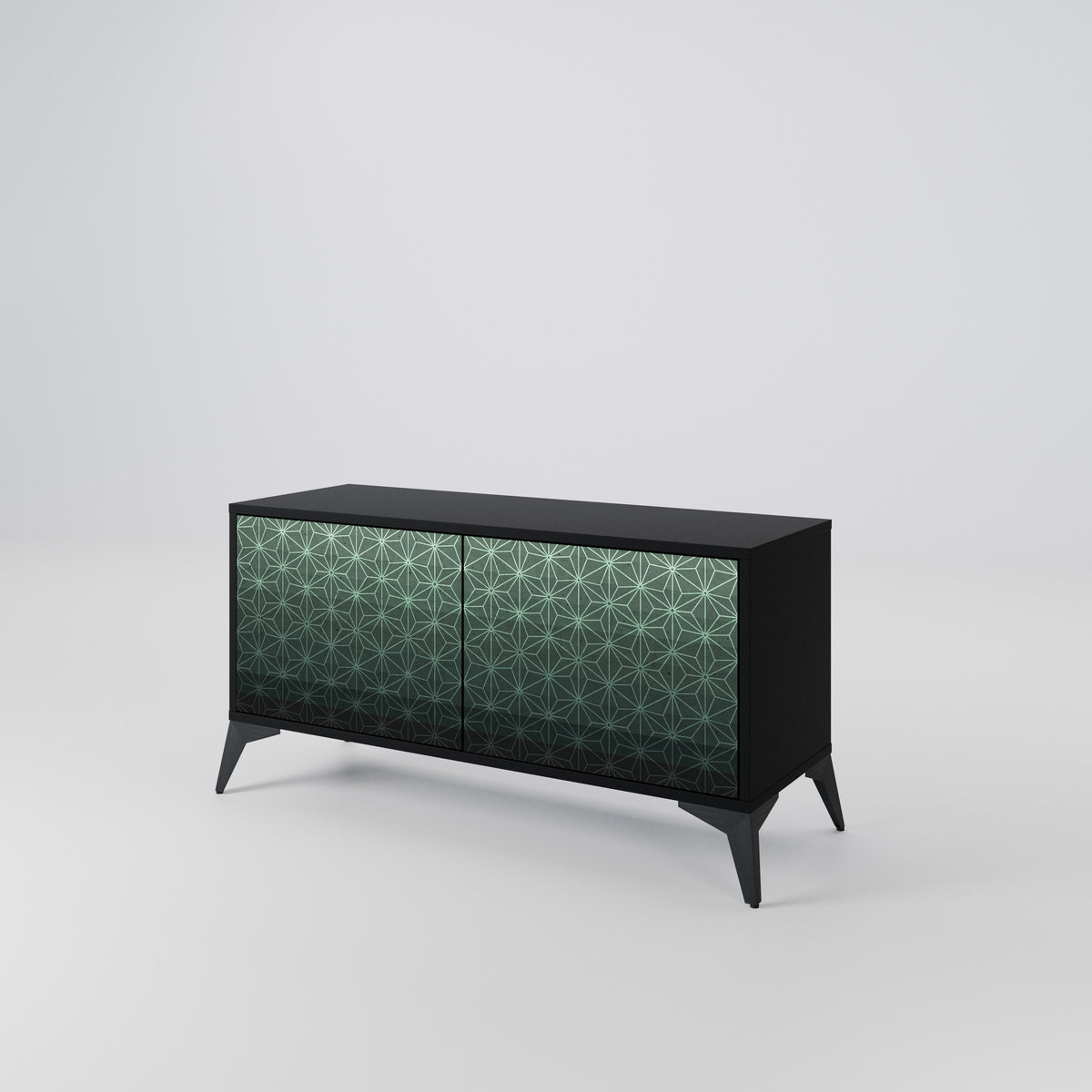 ORNAMENTAL GLIMMER Kompakt TV-bänk med 2 dörrar