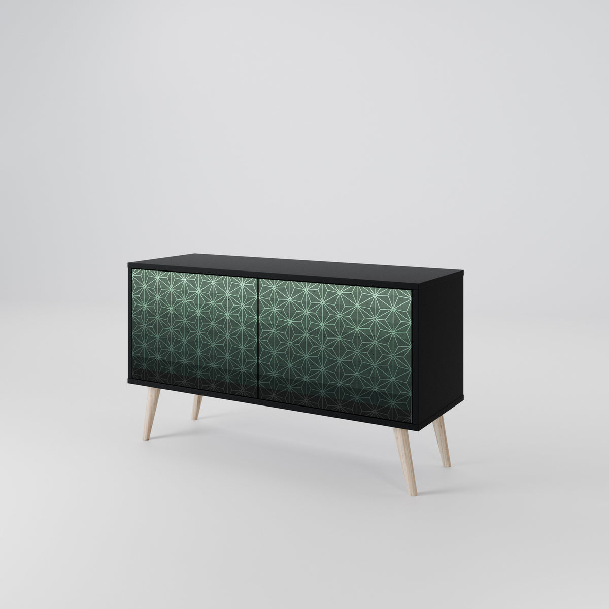 ORNAMENTAL GLIMMER Kompakt TV-bänk med 2 dörrar