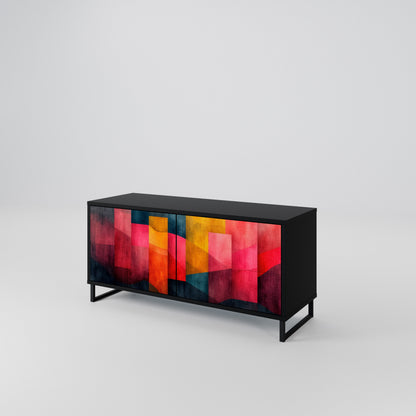 COLORFUL SOUNDS Kompakt TV-bänk med 2 dörrar