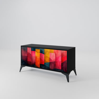 COLORFUL SOUNDS Kompakt TV-bänk med 2 dörrar