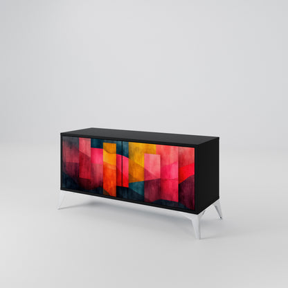 COLORFUL SOUNDS Kompakt TV-bänk med 2 dörrar