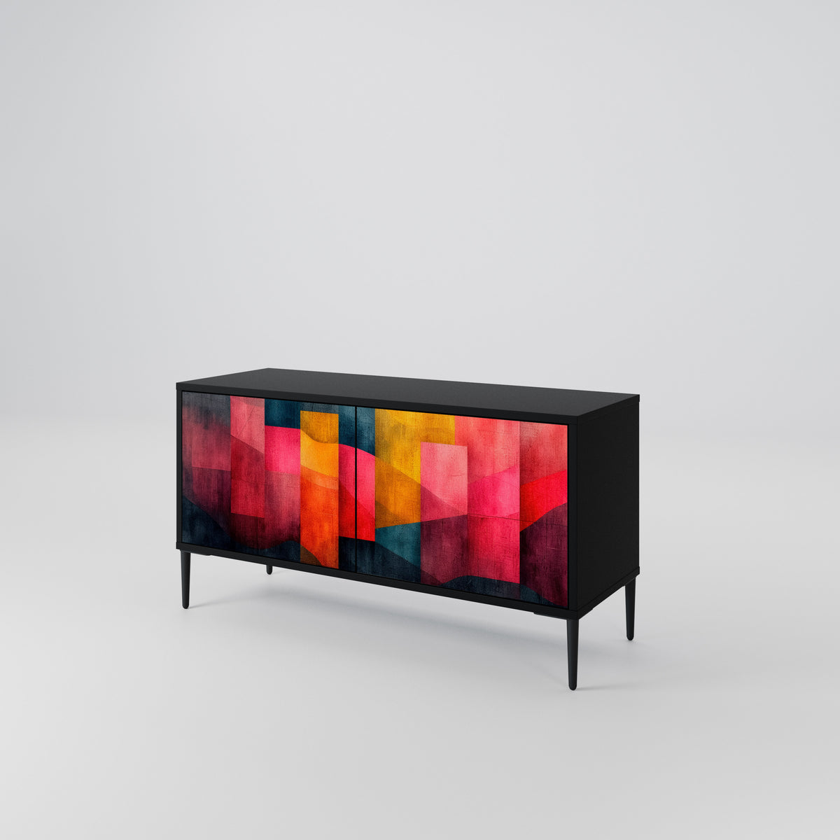 COLORFUL SOUNDS Kompakt TV-bänk med 2 dörrar
