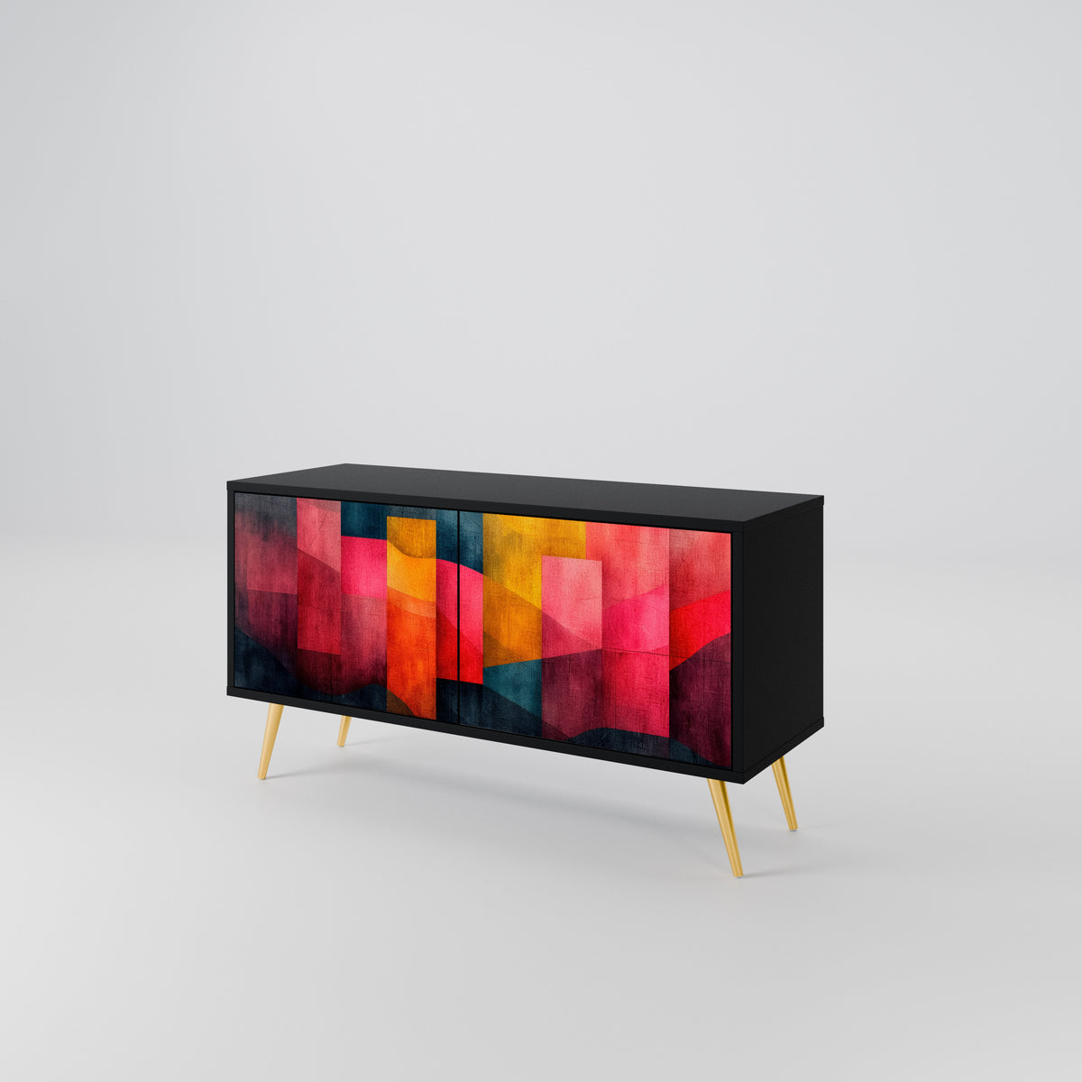 COLORFUL SOUNDS Kompakt TV-bänk med 2 dörrar
