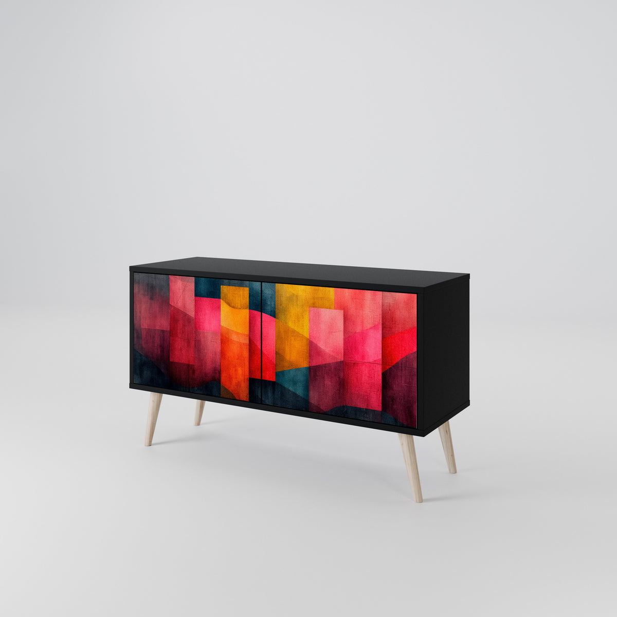 COLORFUL SOUNDS Kompakt TV-bänk med 2 dörrar