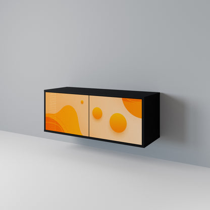 ORANGE ARRANGEMENT Kompakt TV-bänk med 2 dörrar