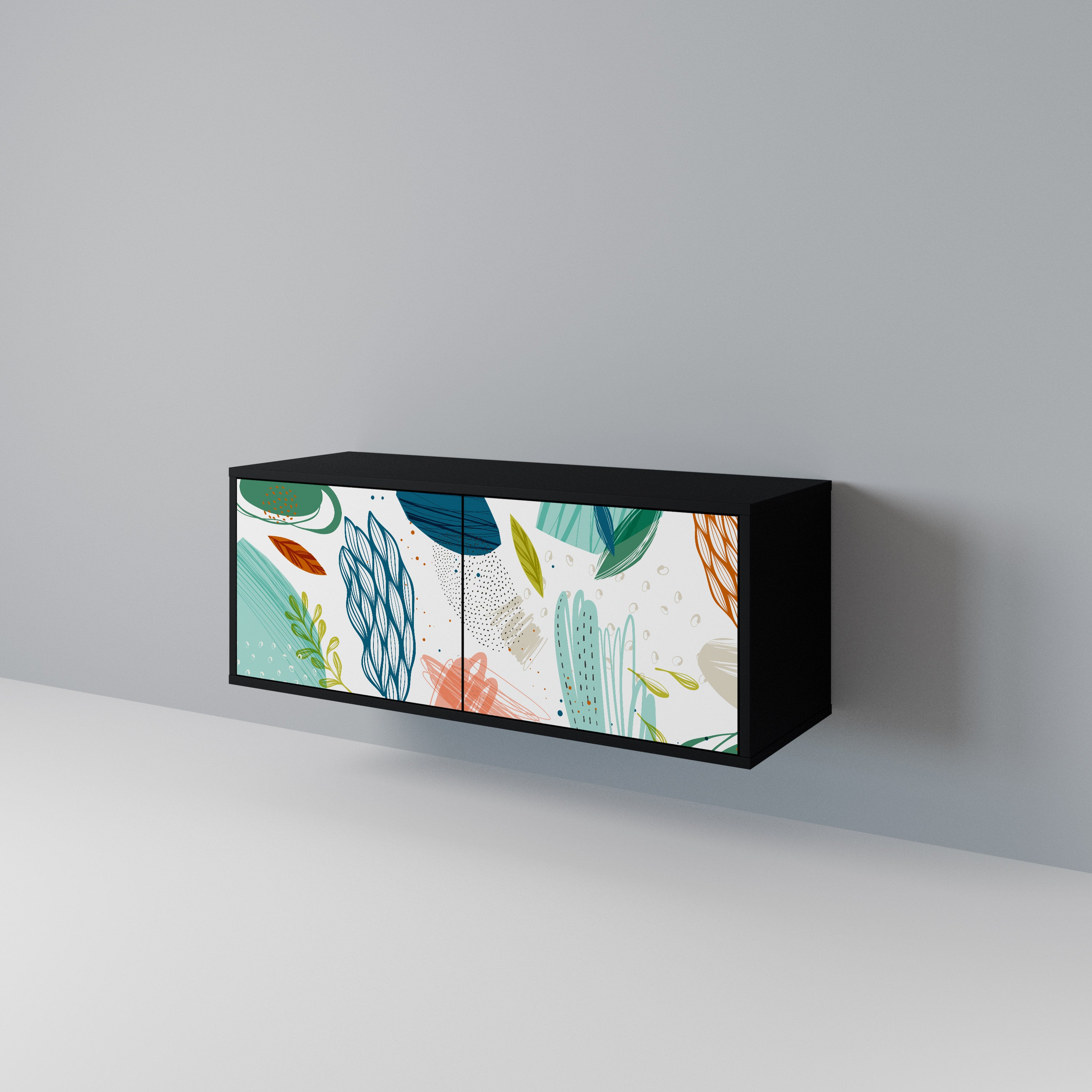 BOTANICAL HURRICANE Compact 2-Door TV Cabinet