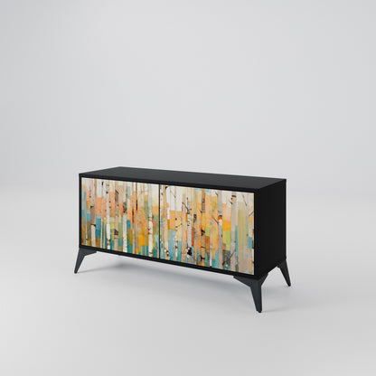 BIRCH KALEIDOSCOPE Kompakt TV-bänk med 2 dörrar