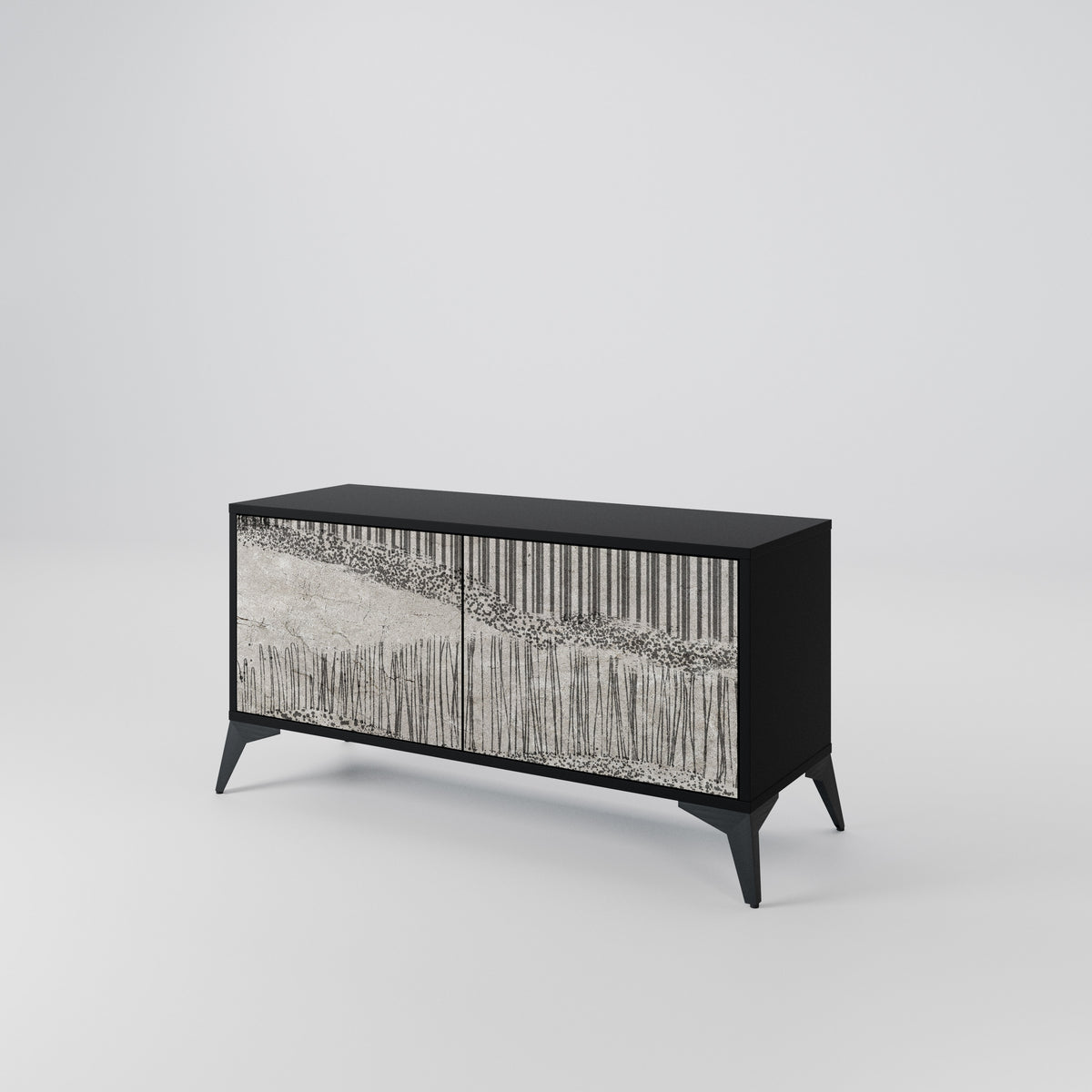 GRAIN LINES Compact 2-Door TV Cabinet