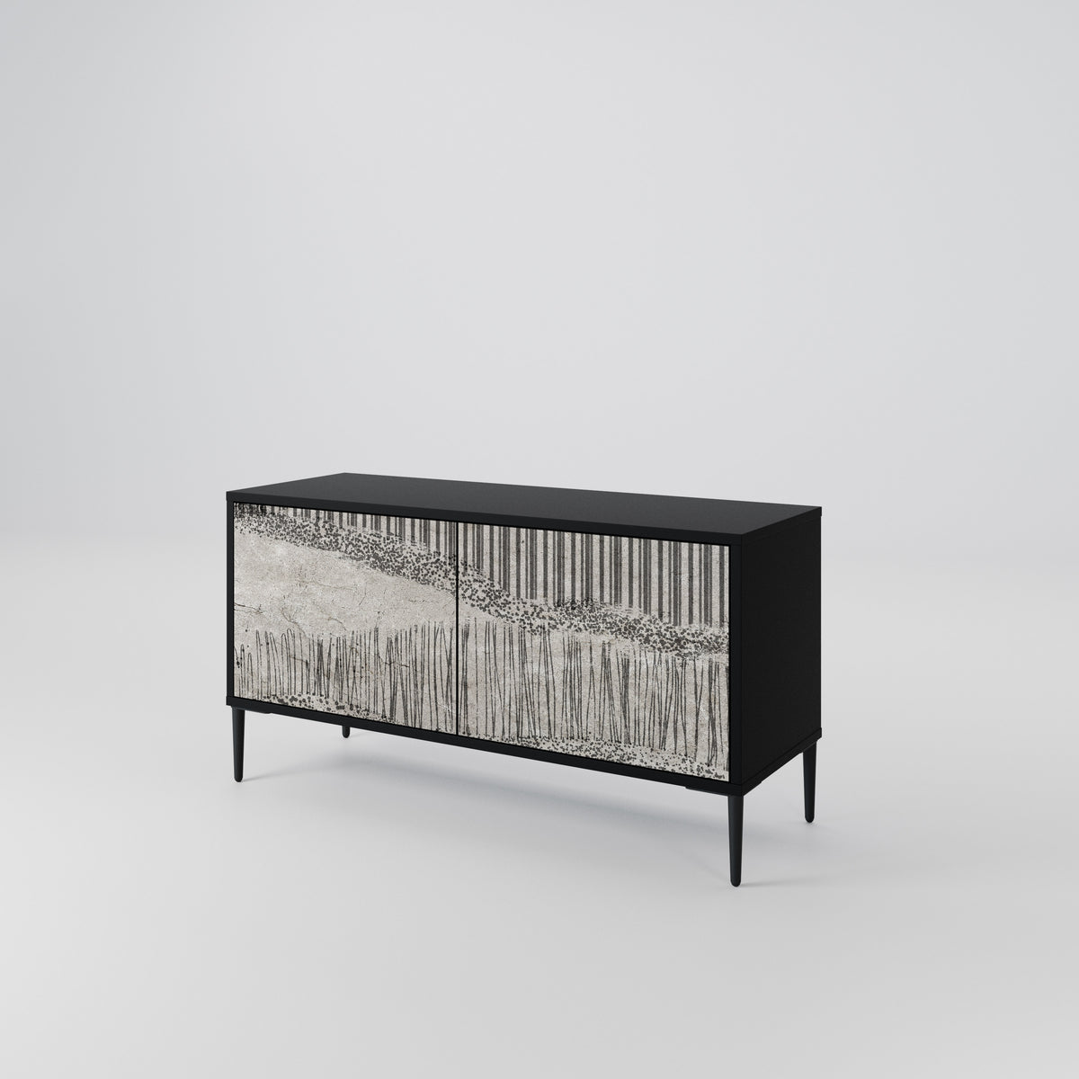 GRAIN LINES Compact 2-Door TV Cabinet