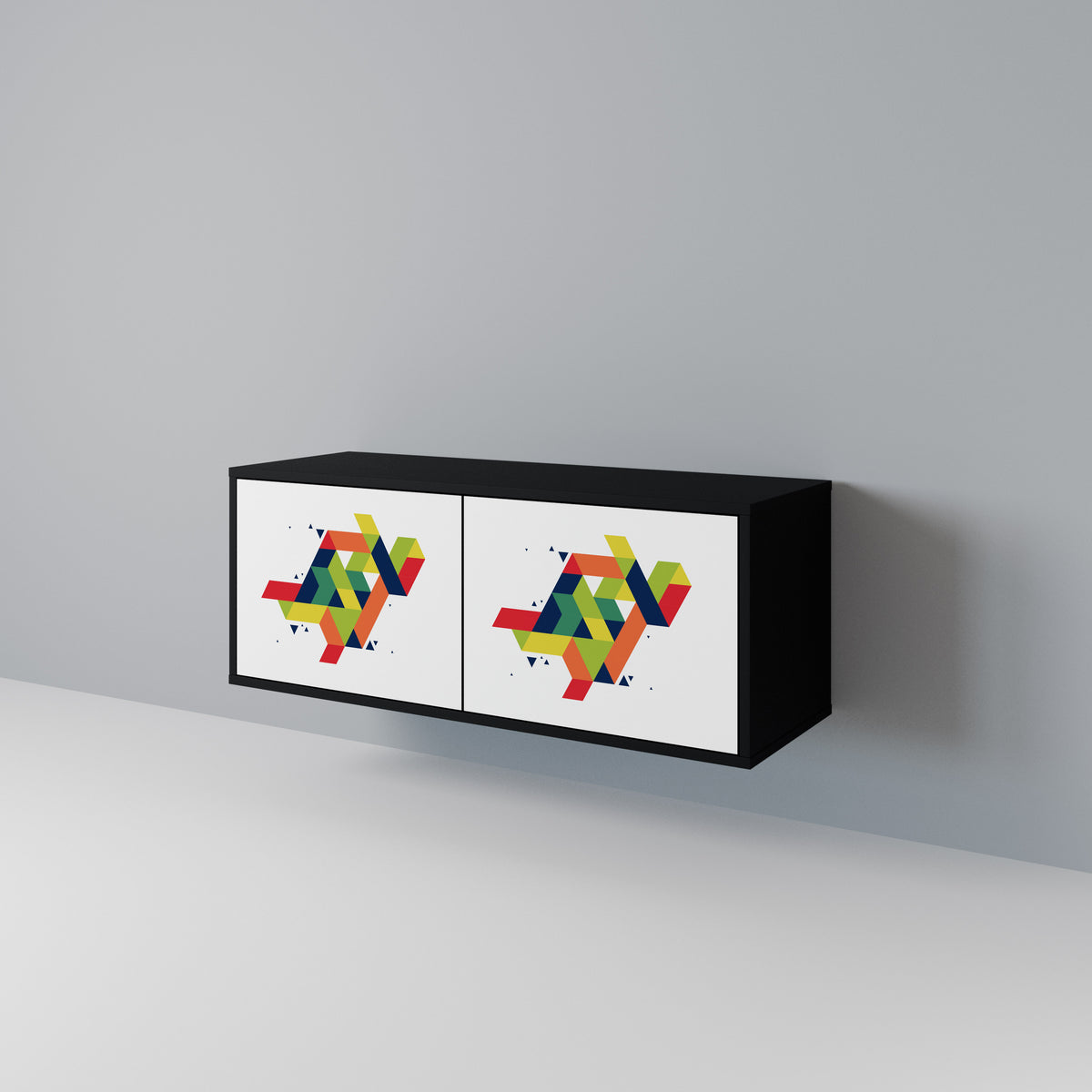 FUTURE SIGN Kompakt TV-bänk med 2 dörrar