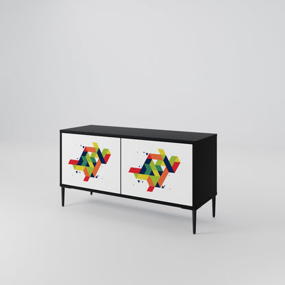 FUTURE SIGN Kompakt TV-bänk med 2 dörrar