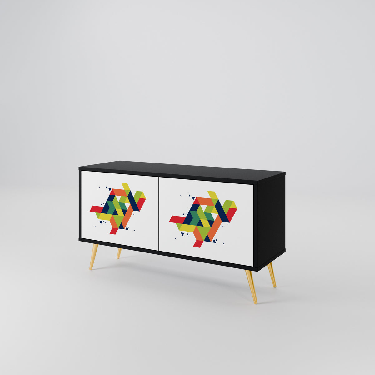 FUTURE SIGN Kompakt TV-bänk med 2 dörrar