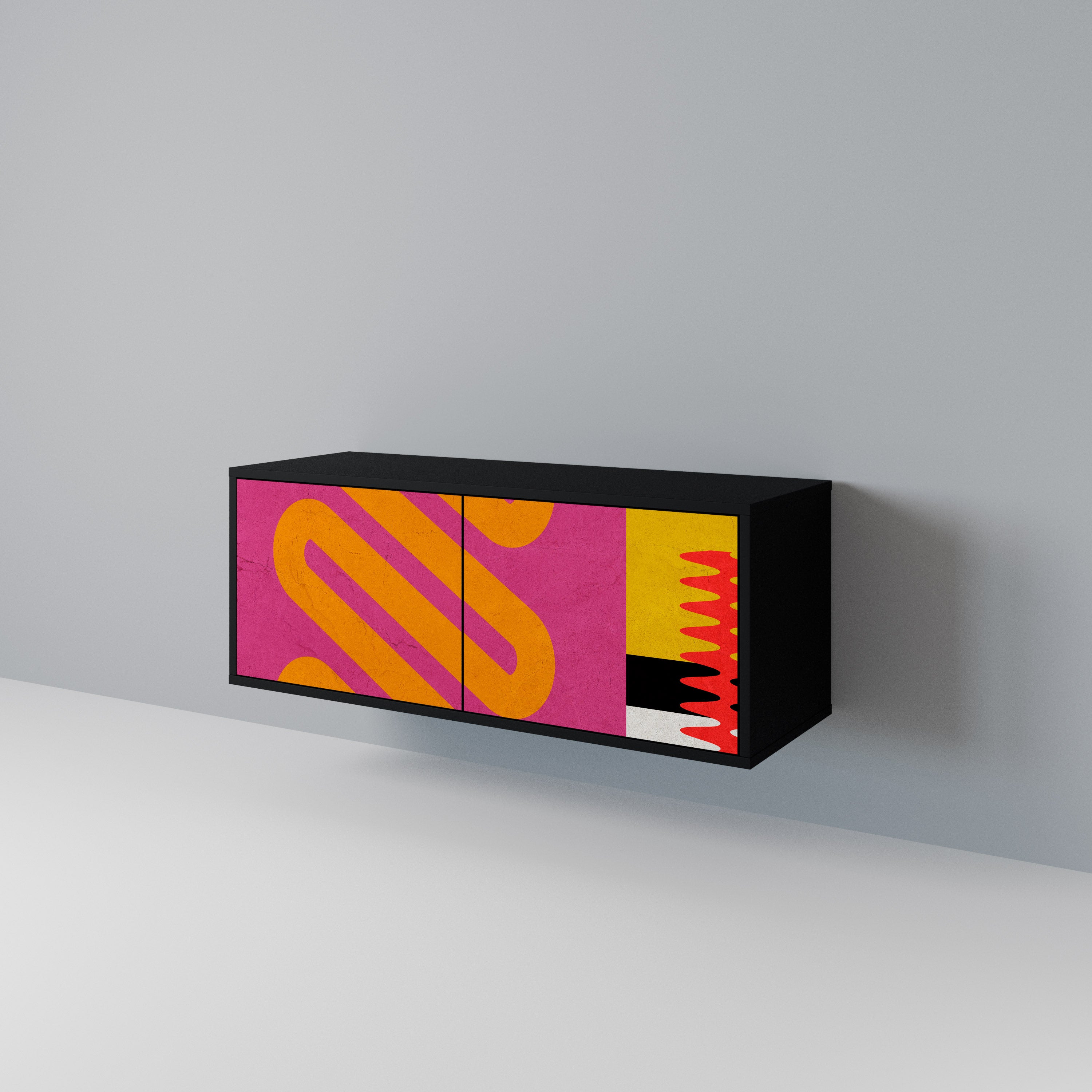 VIVID ART Kompakt TV-bänk med 2 dörrar