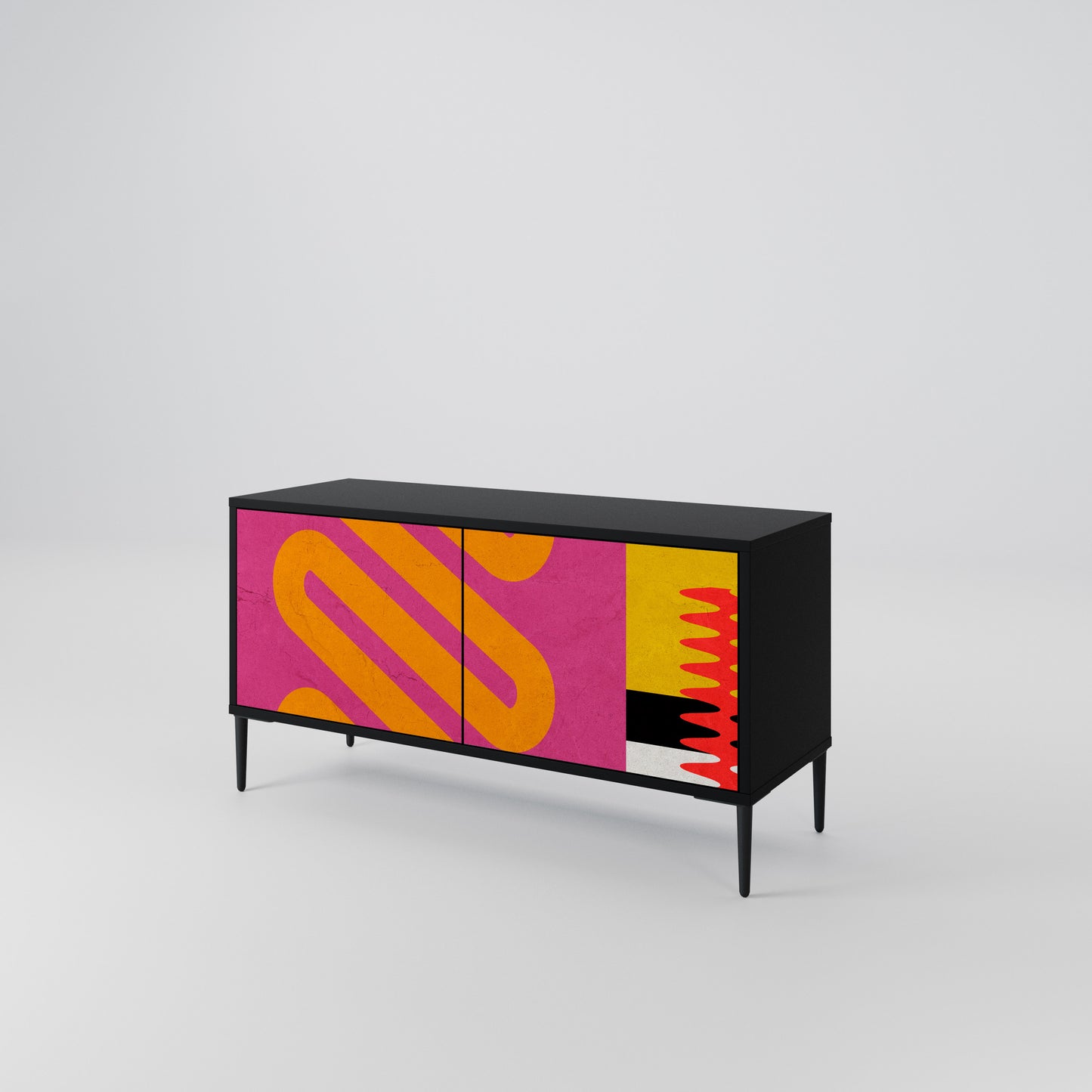 VIVID ART Kompakt TV-bänk med 2 dörrar