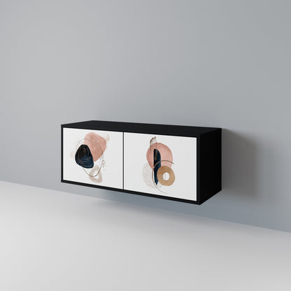 COLORFUL SHAPES Kompakt TV-bänk med 2 dörrar