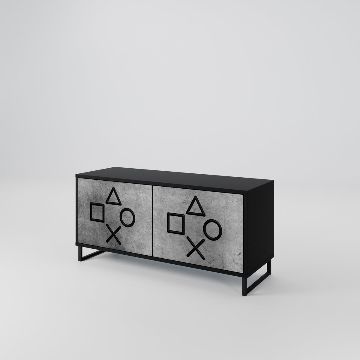 GAMER CHOICE Compact 2-Door TV Cabinet