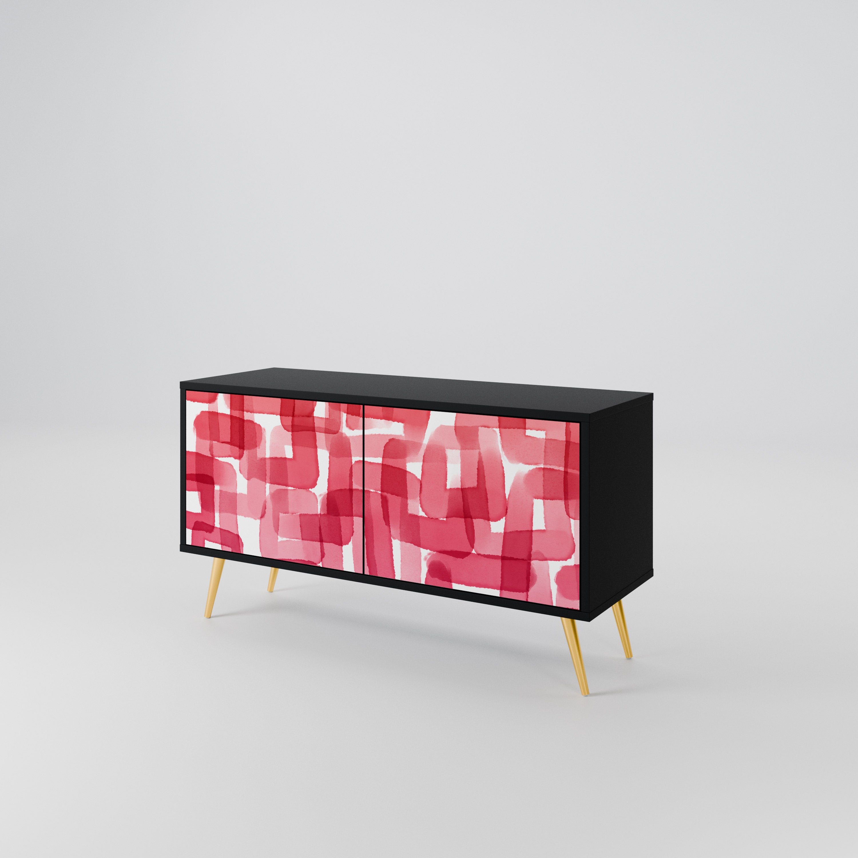 KALEIDOSCOPIC CUBISM Compact 2-Door TV Cabinet